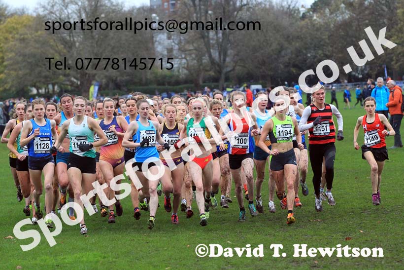 Senior Women and Under-23 Women, 2022 British Athletics Cross Challenge, Sefton Park, Liverpool.  Photo: David T. Hewitson/Sports for All Pics